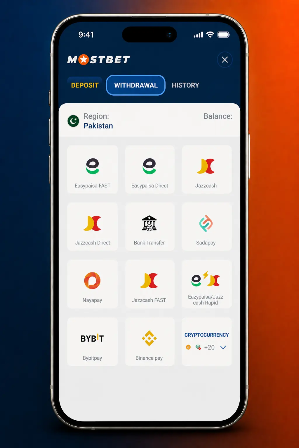Step-by-step guide to withdraw money from Mostbet Pakistan account via Easypaisa, JazzCash, Bank Transfer, Nayapay, or Crypto