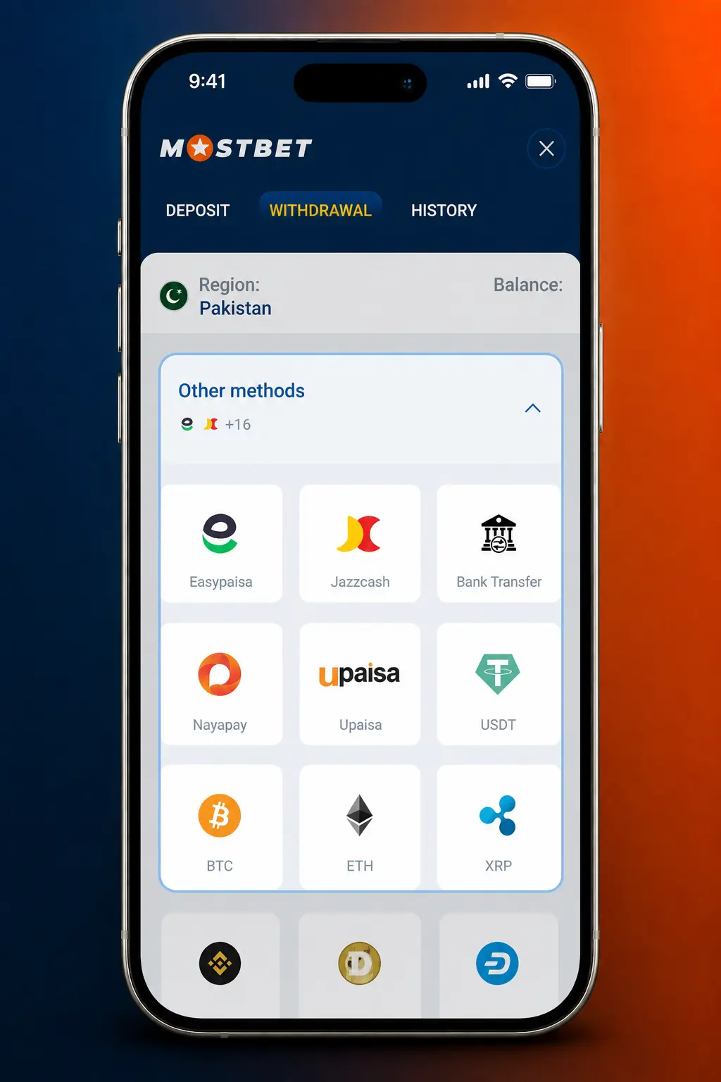 Step-by-step guide showing how to withdraw money from Mostbet Pakistan using verified account and payment methods